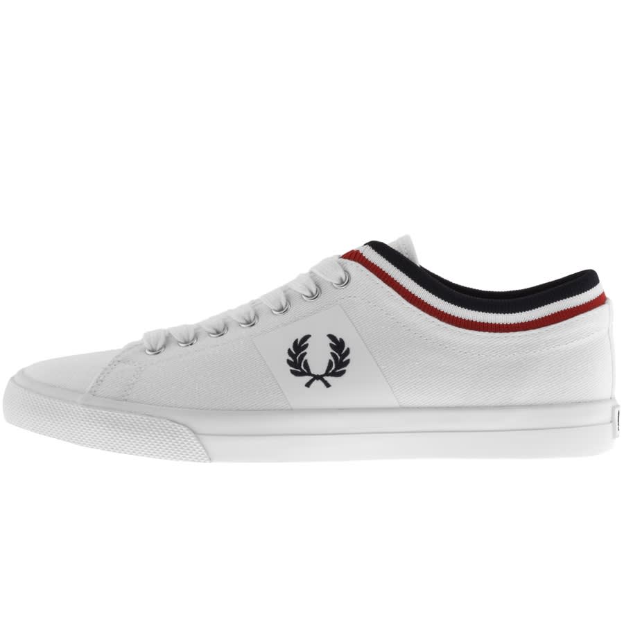Alternative Image for ProductFred Perry Underspin Tipped Cuff Trainers White1